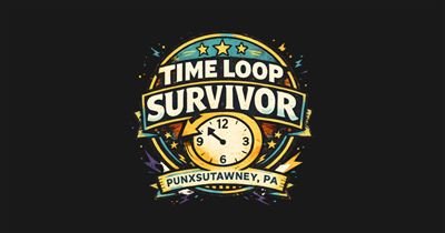 Time Loop Survivor – Punxsutawney, PA tee design