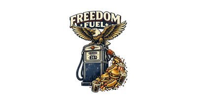 Freedom Fuel — Funny American Food Patriotic Eagle tee design