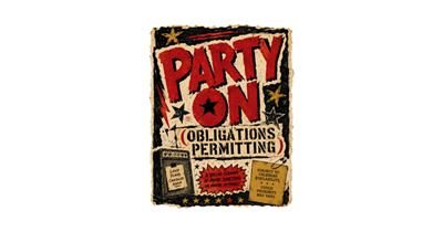Party On (Obligations Permitting) — Funny 90s Parody Adulting Tee tee design