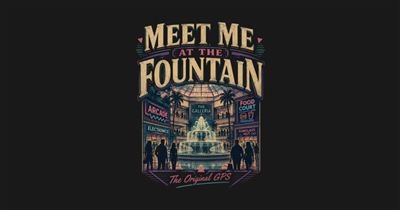 Meet Me At The Fountain 90s Mall Nostalgia Shirt tee design
