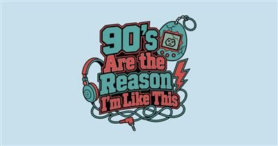 90's Are the Reason I'm Like This — Script tee design