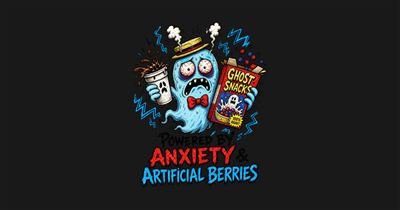 Powered by Anxiety & Artificial Berries Cereal Shirt tee design
