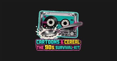 Cartoons & Cereal: 90s Survival Kit Cassette Tee tee design