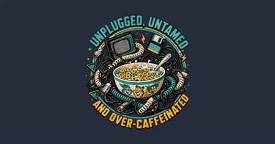 Unplugged, Untamed, and Over-Caffeinated Retro Tee tee design
