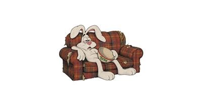 Burnt Out Trix Rabbit tee design