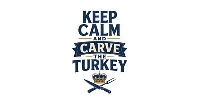 Keep Calm and Carve the Turkey tee design