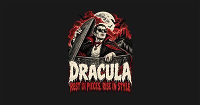 Dracula Rest In Pieces Rise Style tee design